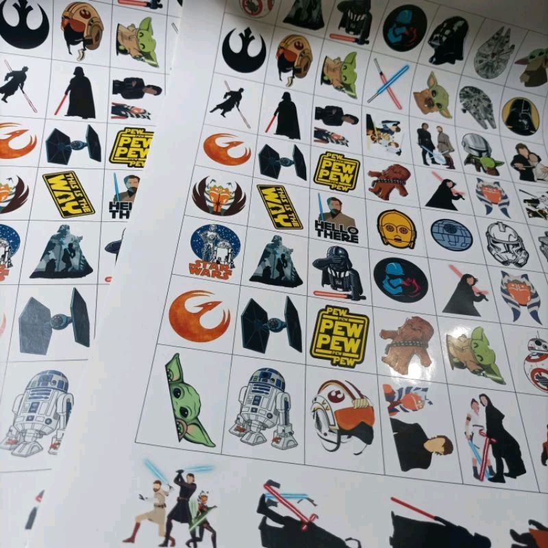 

60PCS STIKER STARWARS | STARWARS STIKER | YODA STIKER | R2-D2 | ANAKIN SKYWALKER