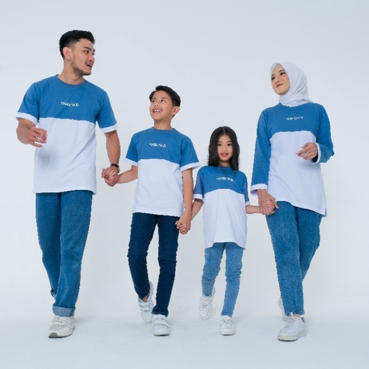 Atasan Couple Family Set Keluarga Sarimbit Ibu Ayah Anak