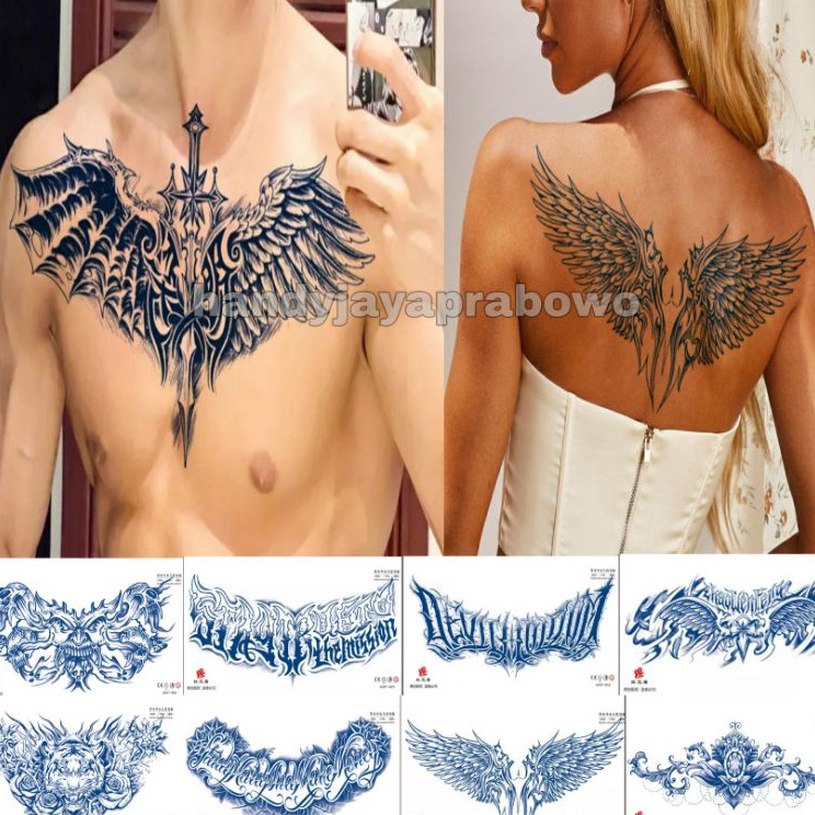 Terbatas Tato semi permanen dada