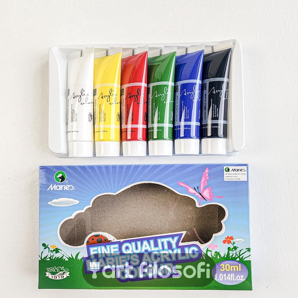 

Sale Cat Akrilik Maries Set 6x3ml Maries Acrylic Set