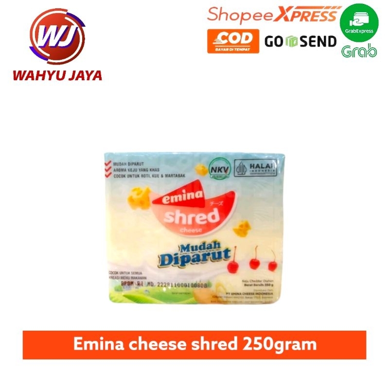 

Emina cheese shred 250gram