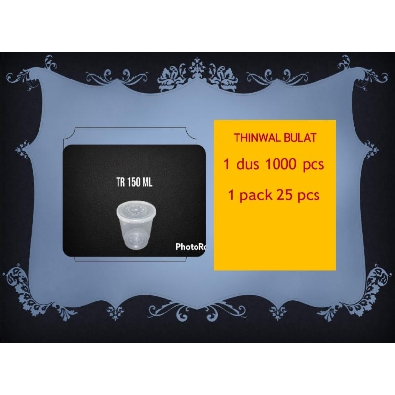 THINWALL BULAT 150 ML/CUP SAMBAL & CUP PUDING