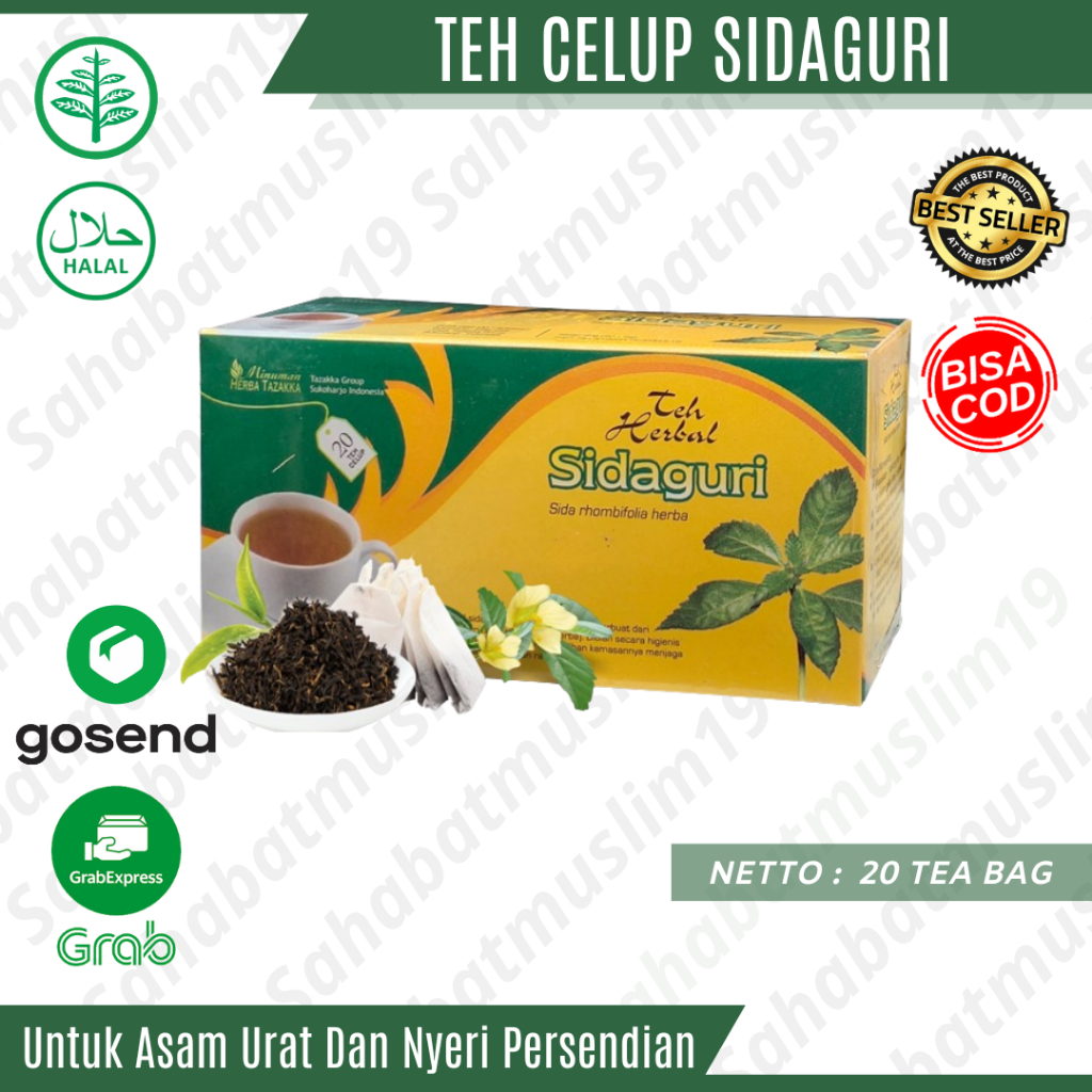 

Teh Sidaguri Tazakka Herbal Ampuh Atasi Asam Urat Dan Nyeri Persendian Original