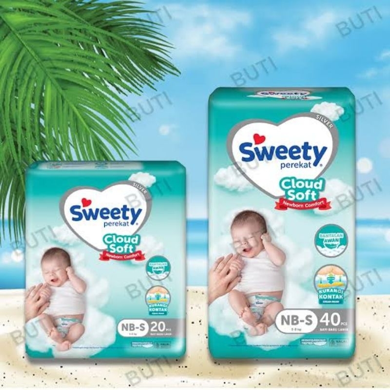 SWEETY CLOUD SOFT PEREKAT PAMPERS BAYI NEWBORN