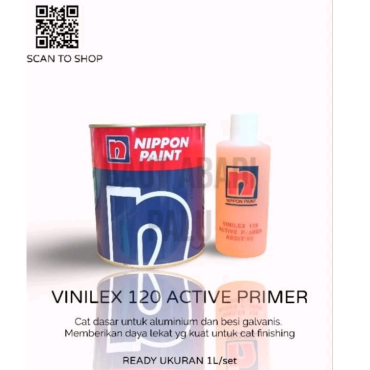Cat Dasar Aluminium Besi Galvanis Vinilex 120 Active Primer