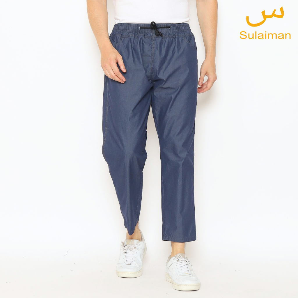 Sirwal Panjang Pria Celana Panjang Soft Jeans Denim Ankle Pants Bahan Halus Kuat dan Ringan Size M L