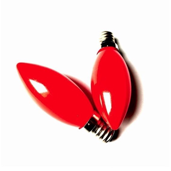 Lampu Lilin Cabe Lombok LED Sembahyang Candle Lamp E12 Lampu Main Api Berkedip Bijian