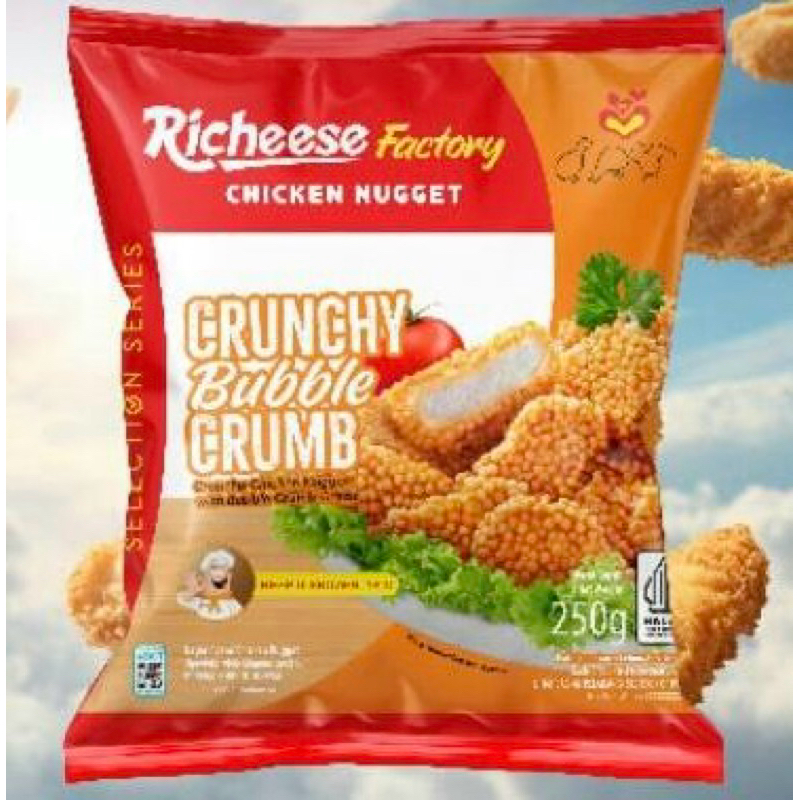 

Crunchy Bubble Crumb 250 gr Chicken Nugget Richeese Factory