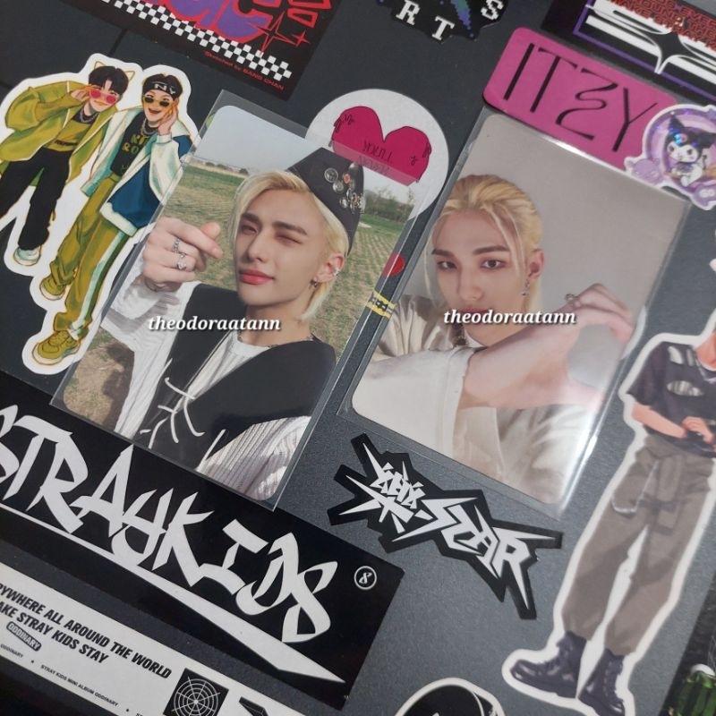 [READY] pc album hyunjin maxident photocard pre order benefit bene stray kids maxi skz poca bene pho