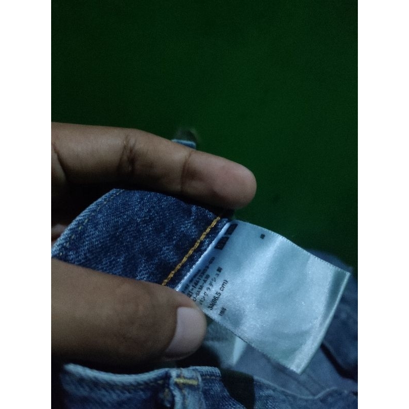 jeans uniqlo blue selvedge