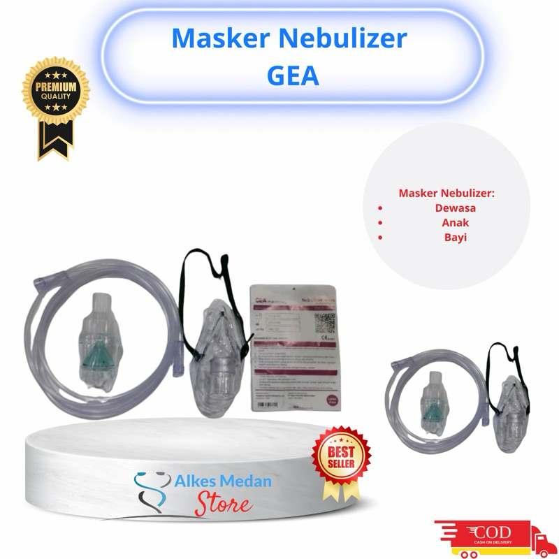 Masker Nebulizer Anak GEA / Nebulizer / Nebulizer Mask Child GEA