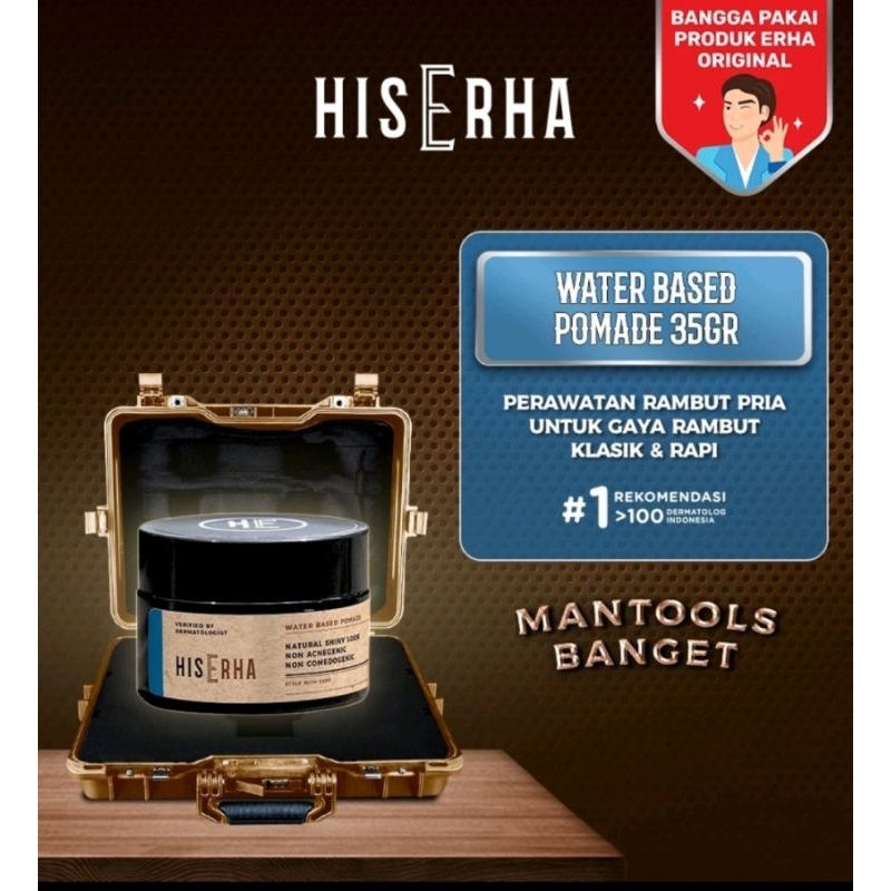 HISERHA Waterbased Pomade 35gr | Pomade Waterbased