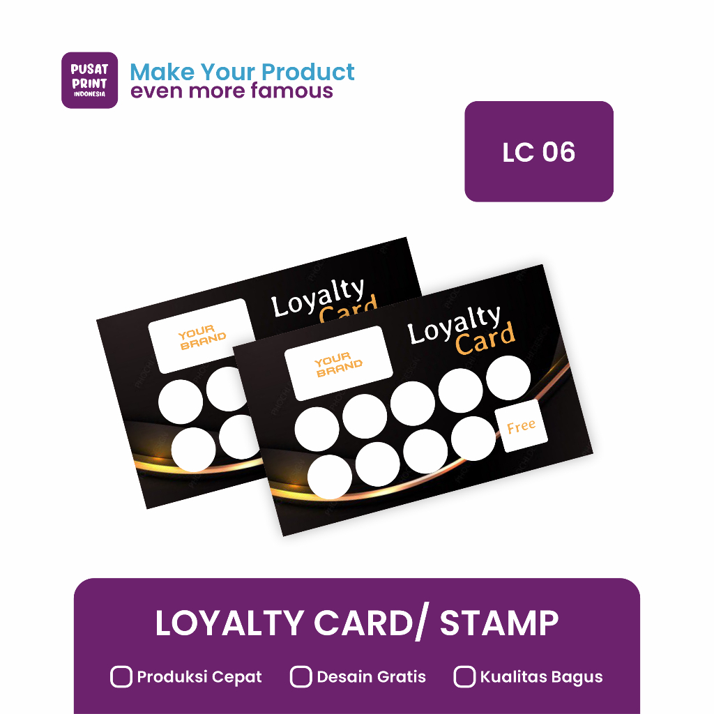 

Kartu Loyalty Card /Kartu Stamp/Stamp Card LC 06