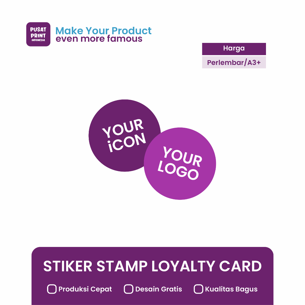 Stiker Loyalty Card/stamp card (stiker untuk kartu Loyalty)