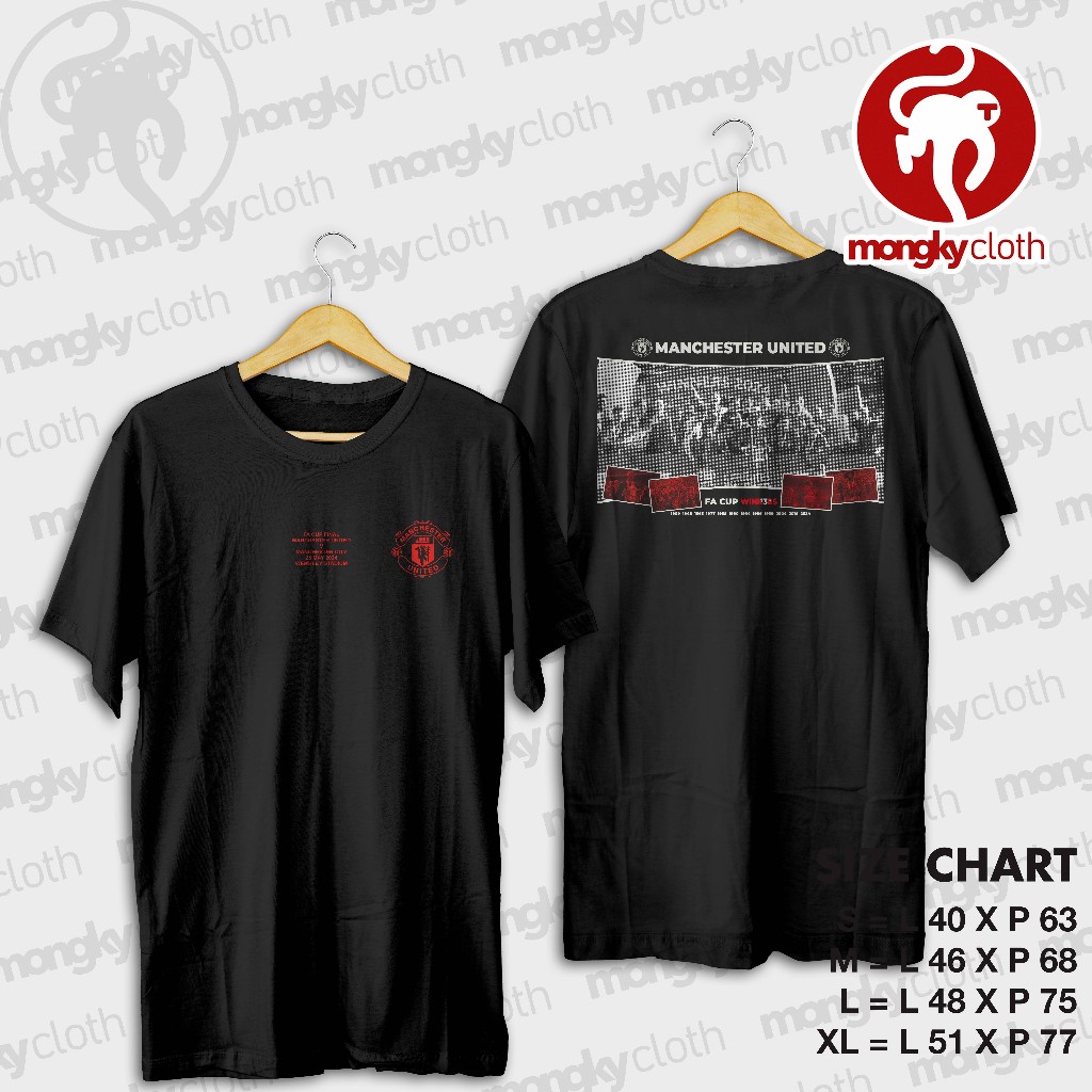 BAJU KAOS MANCHESTER UTD MU FINAL FA CUP WINNERS 2024 STREET DESIGN