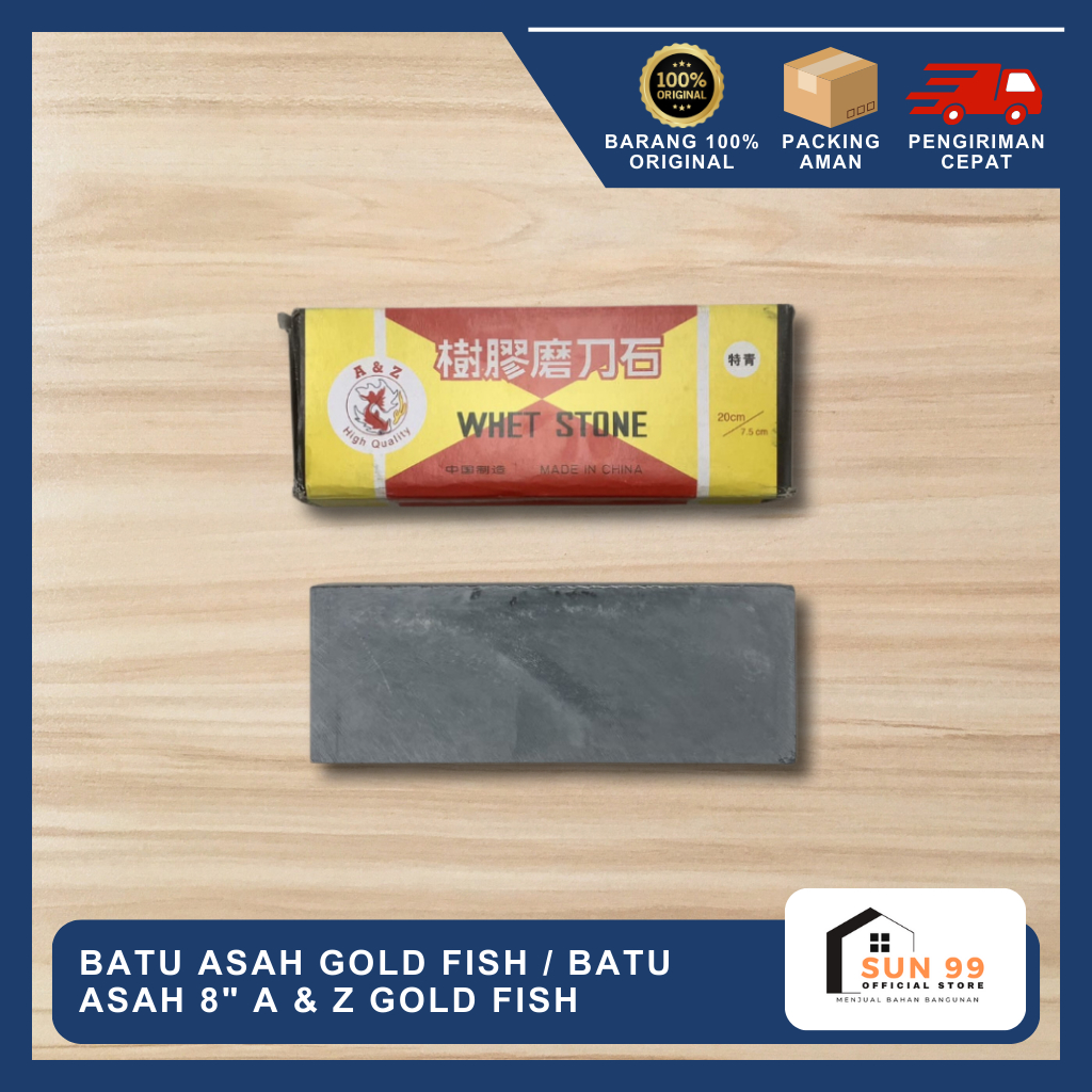 Batu Asah Gold Fish / Batu Asah 8" A & Z Gold Fish