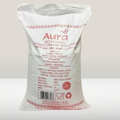 

Beras Basmati AURA Extra Long Creamy Sella Kemasan 1KG repack