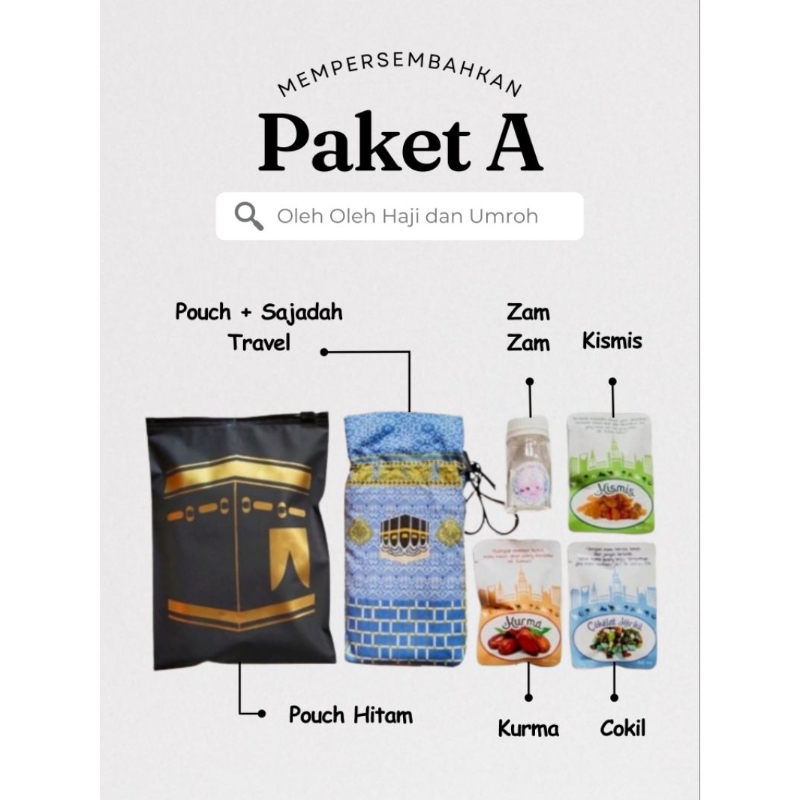 

PAKET A OLEH OLEH HAJI UMROH UNIK PREMIUM GROSIR