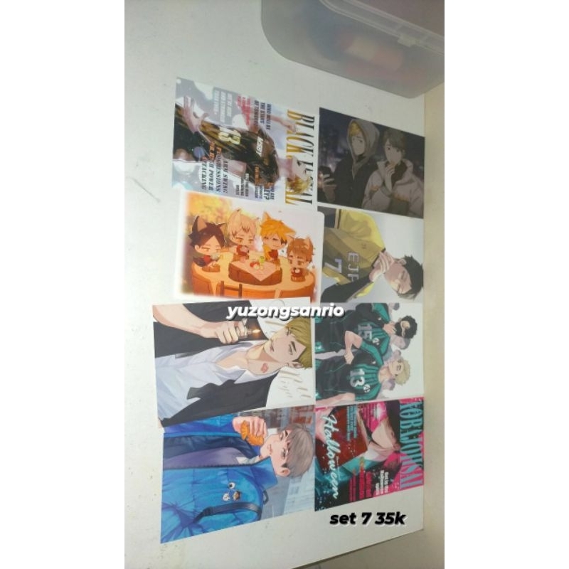 Part 2 postcard haikyuu onegingek dan fa lain