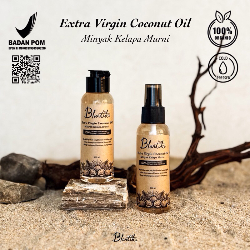 Blantika - Extra Virgin Coconut Oil EVCO 100 Ml / Minyak Kelapa Murni VCO 100%