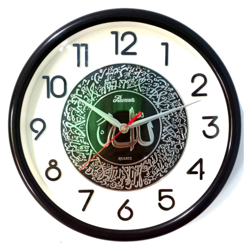 JAM DINDING PIONEER PT2144, JAM DINDING KALIGRAFI,DIAMETER32CM