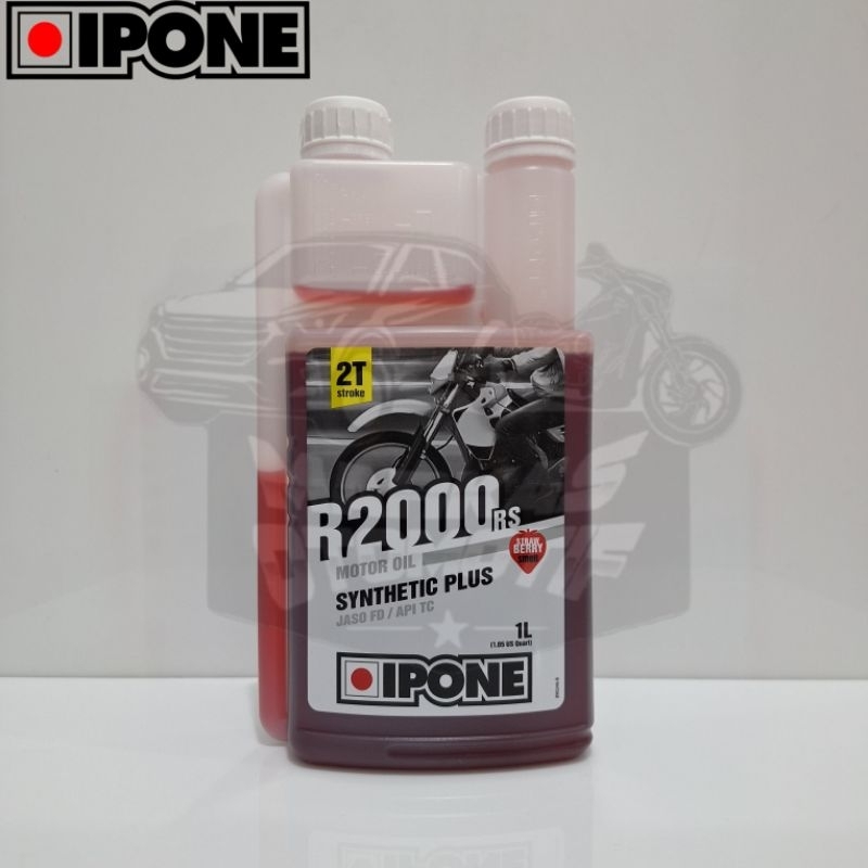 OLI SAMPING IPONE R2000 RS STRAWBERRY 2T 1L/100% ORIGINAL/OLI SAMPING 2TAK/NINJA VESPA RX KING