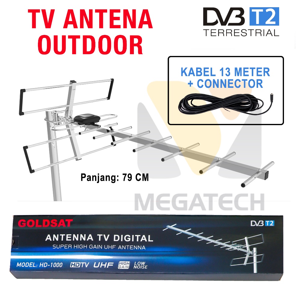 KODE X1G Antena TV Digital Outdoor GOLDSAT HD1  Antena TV Luar