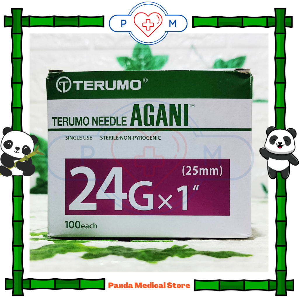 Nald / Needle 24G  x 1inch (25mm) isi 100 Pcs Agani Terumo