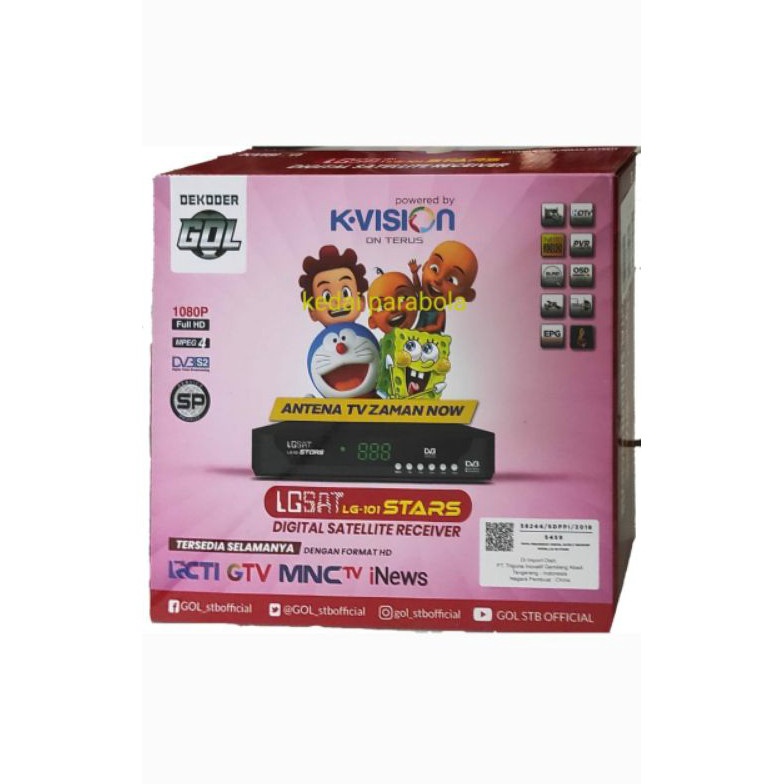 KODE X38X Receiver Parabola LGSAT STARS Star Gardiner Ottimo include voucher 5rb by K Vision Kvision