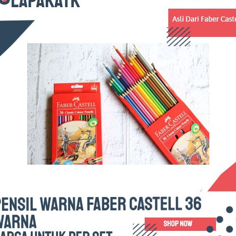 

Pensil Warna FABER CASTELL 36 Warna Classic