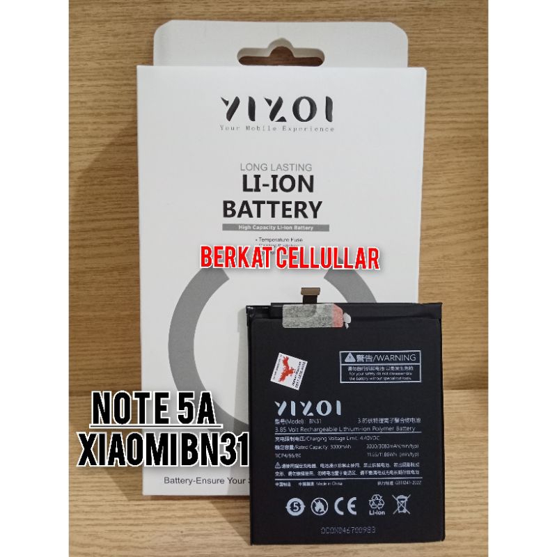 BATERAI XIAOMI NOTE 5A YIZOI