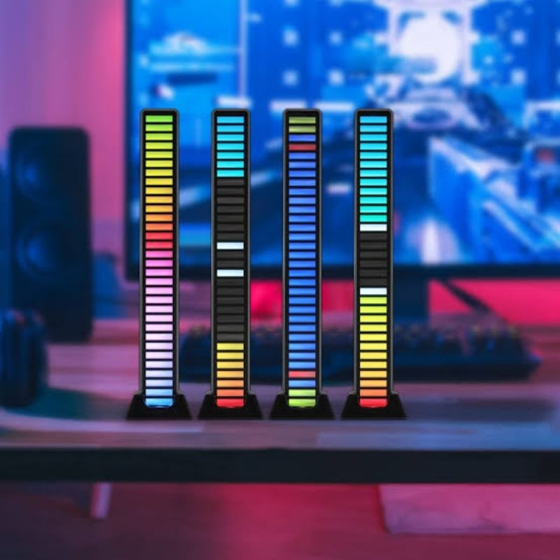 Lampu Led RGB strip sensor suara/ Bar audio indicator musik spektrum