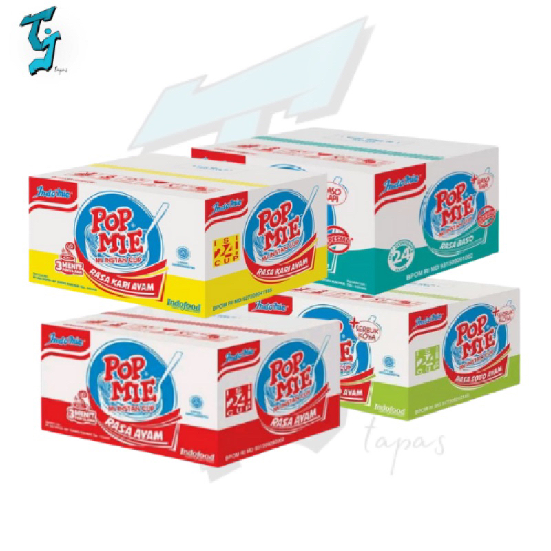 

POP MIE Kuah Cup Besar @75g. 1 Dus/Karton @24cup