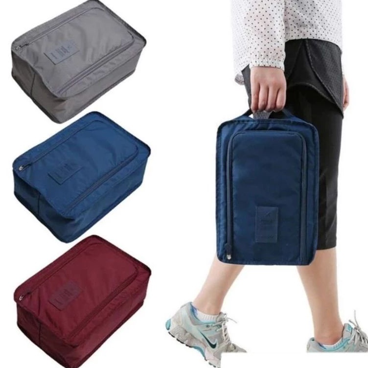 Tas Travel Tempat Penyimpanan Sepatu Sendal Pouch Travel Kotak Sepatu Waterproof