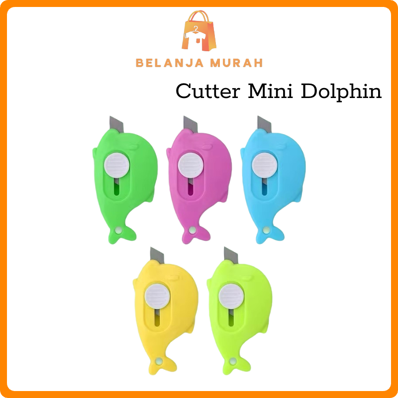 

BEM - ALAT PEMOTONG CUTTER MINI SERBAGUNA / CUTTER MINI MODEL DOLPHIN / PISAU MINI PEMOTONG KERTAS PAKET / MINI CUTTER DOLPHIN