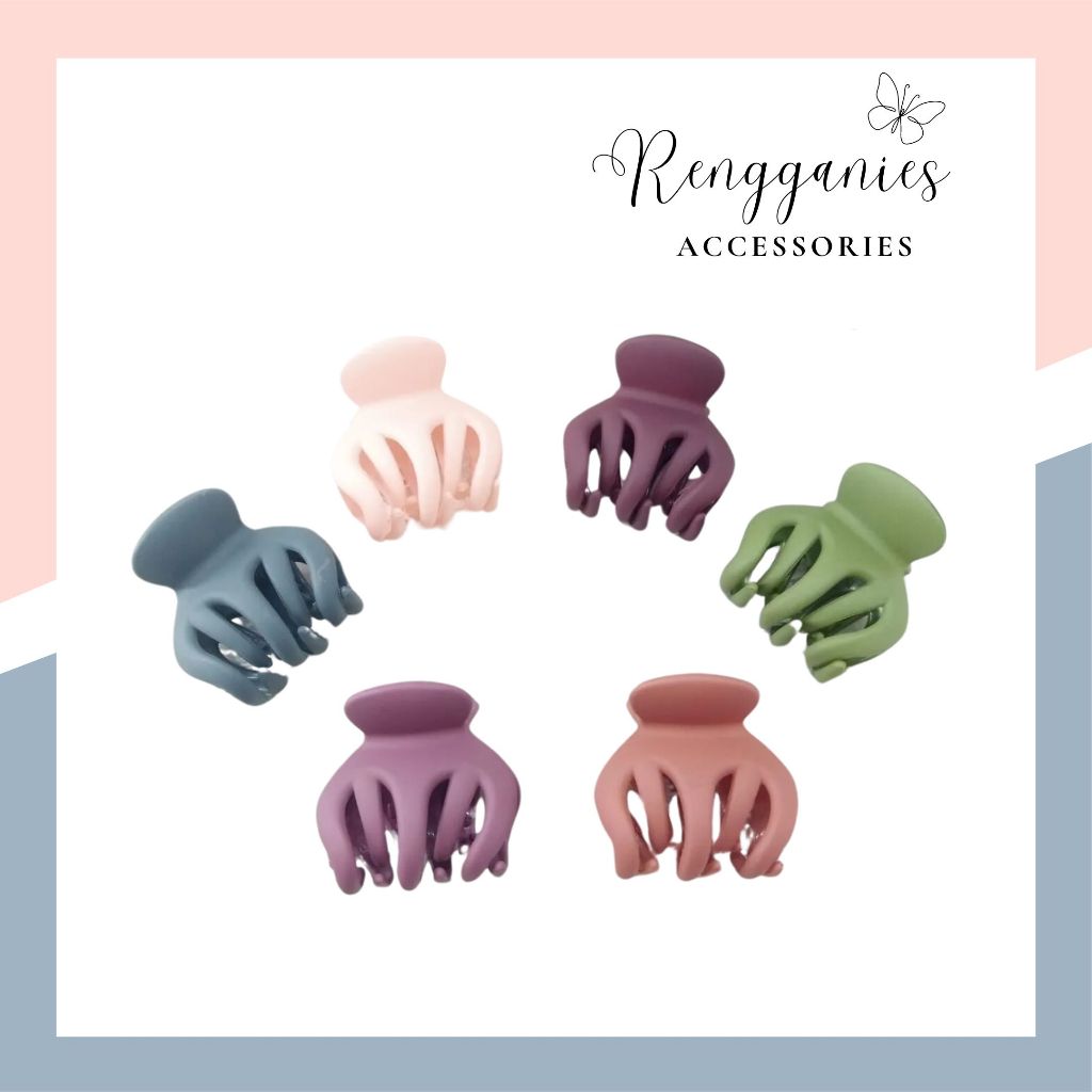 Jedai / Jepit Rambut Kuat Warna Warni Doff 5 Cakar Original 1 Pcs