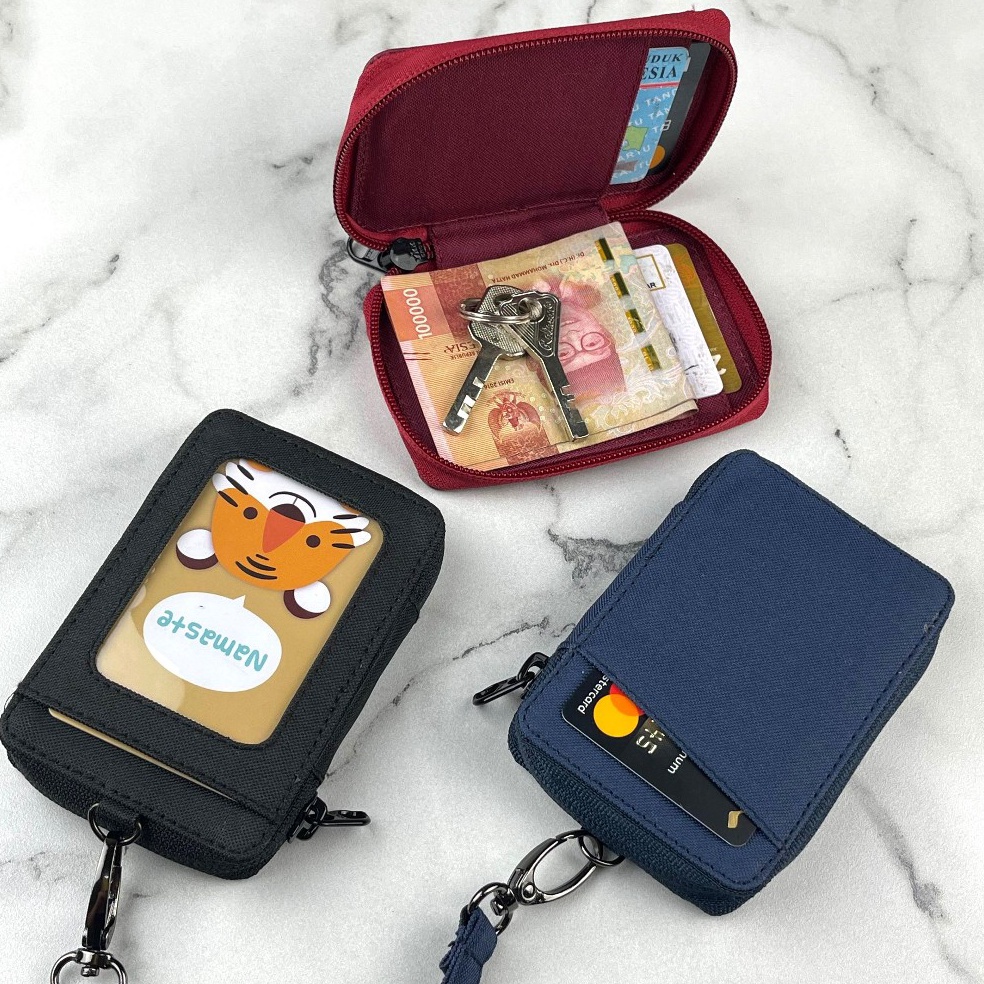 

KODE K22H Dompet kartu gantung kalung hanging hallet pria wanita ID card holder multifungsi