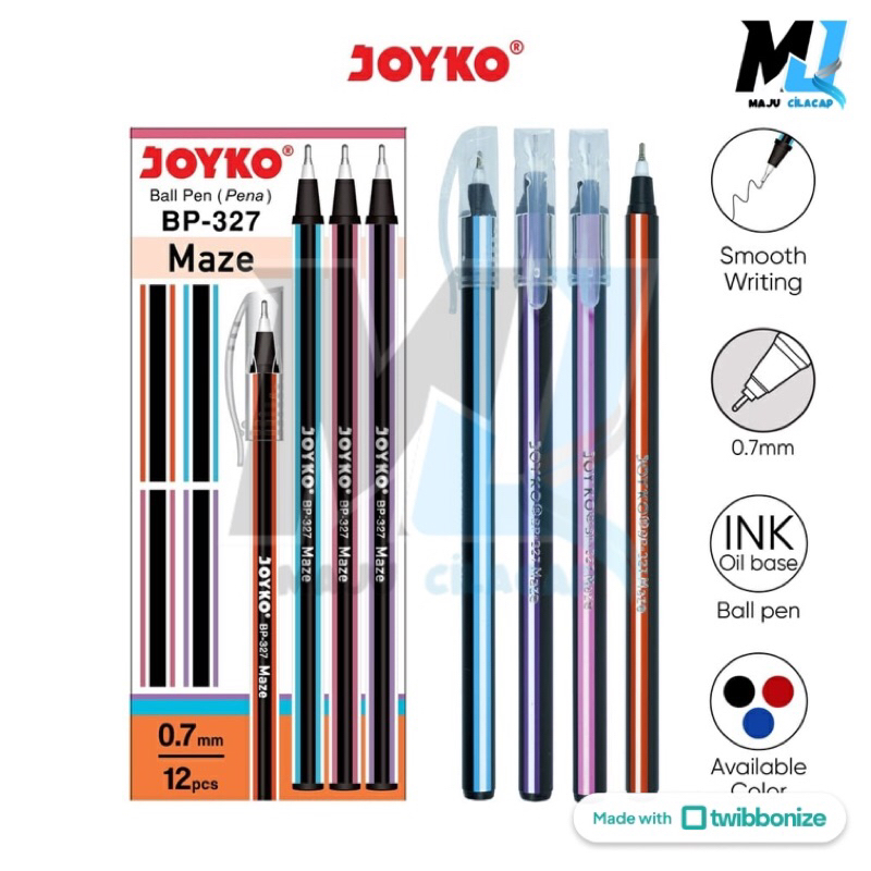 Ball Pen Pulpen Pena Joyko BP-327 Pulpen Pena Murah Atk