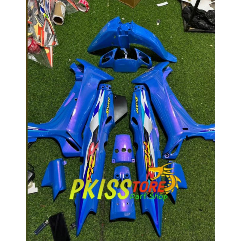 Body Bodi Set Halus Yamaha Fizr Fiz R Biru Bc3 Custom Lembayung