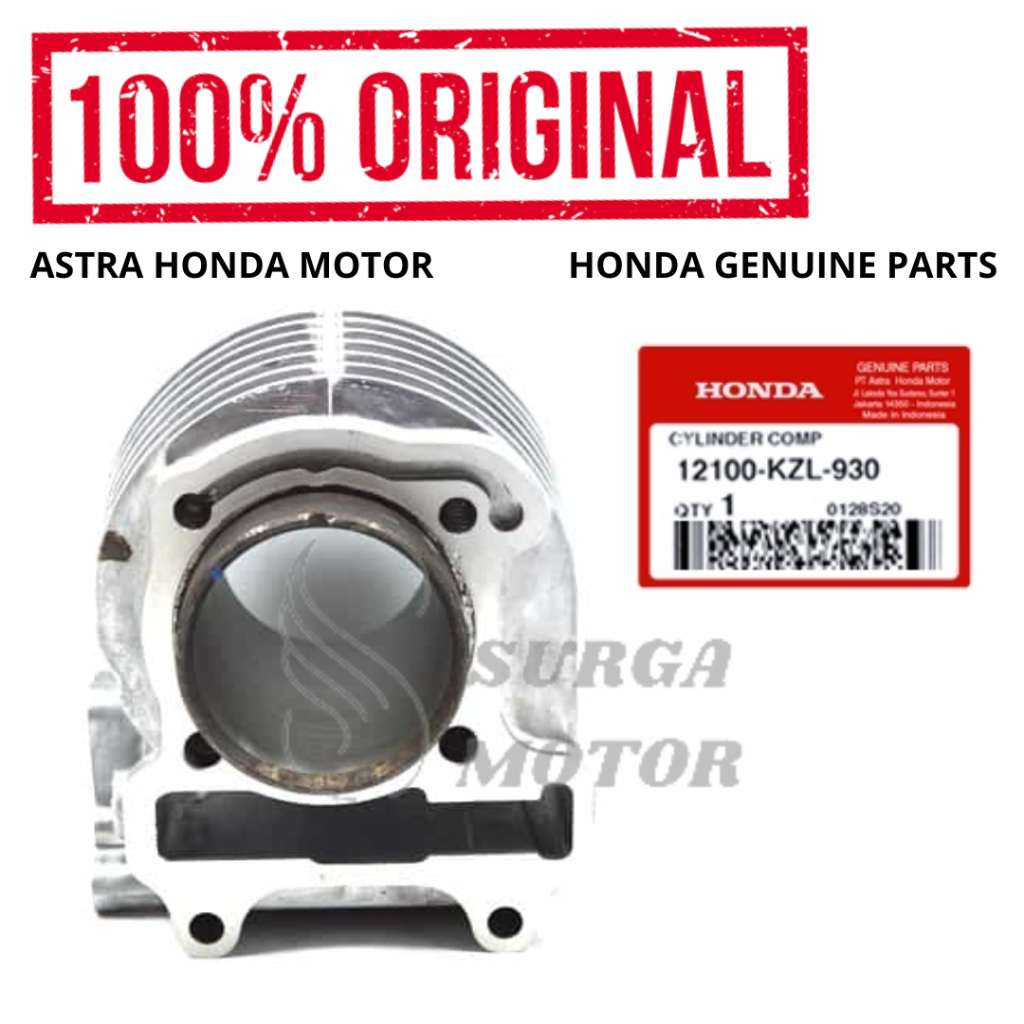 Block Seher Cylinder Comp BeAT K25 Scoopy K16 Vario 110 eSP Starter Berisik Spacy FI Original Honda 