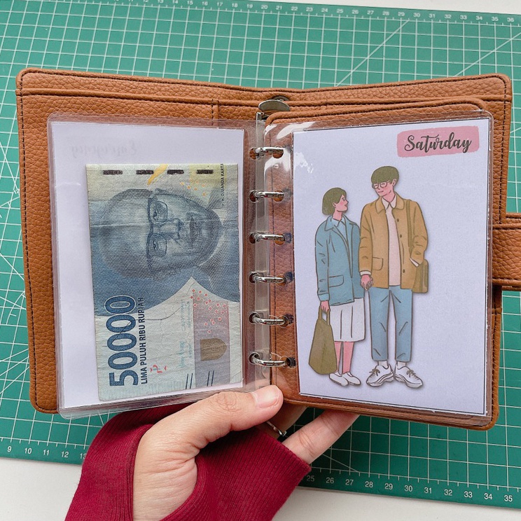 

Klasik PAKET CASH ENVELOPE isi binder A7 A6 seri karakter cash envelope