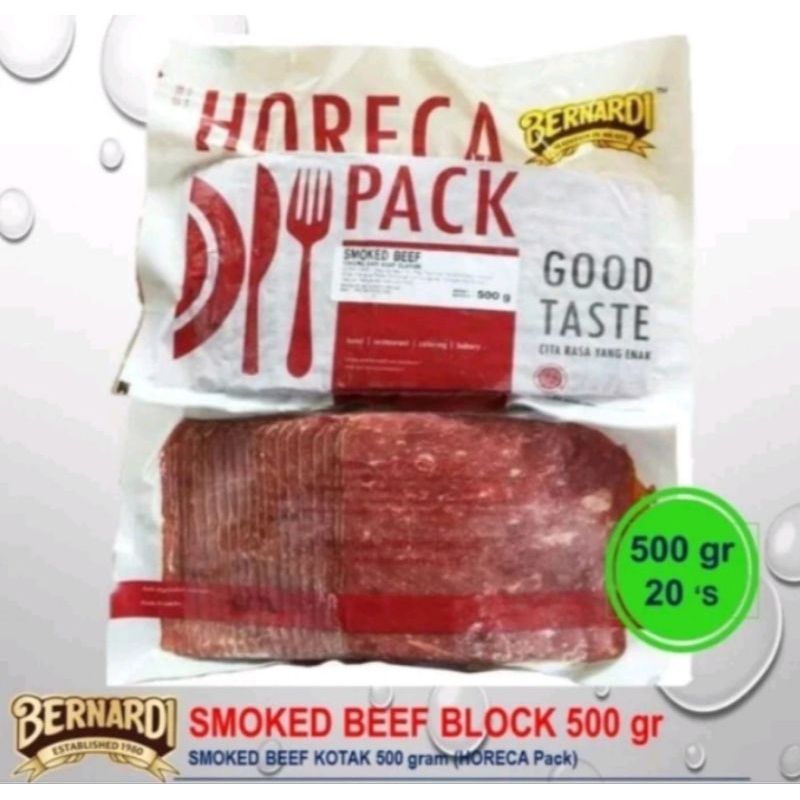 

Bernardi Smoked Beef Blok (kotak)500g