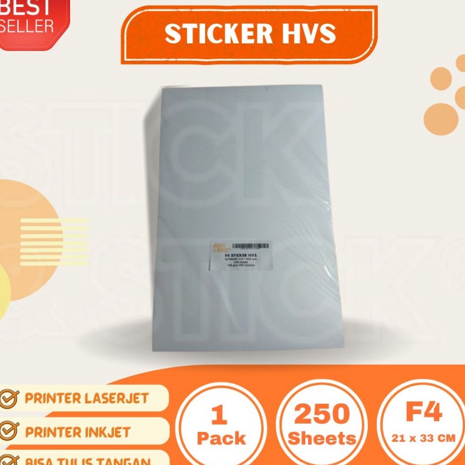 

Pasti Murah FOLIO F4 STICKER HVS DOFF ULTIMATE QUALITY 25 LEMBAR