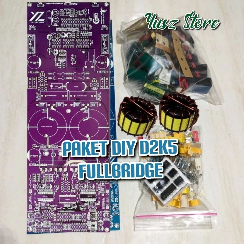 Paket DIY D2K5 fullbridge Full fitur class d Amplifier dobel feedback