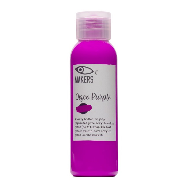 

Disco Purple Acrylic Paint 1ml by MAKERS