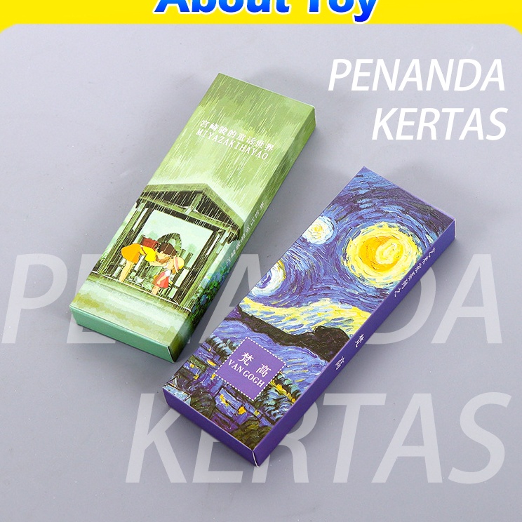 

3PcsSet Kes Karakter Lucu Besar Desain Hayao Miyazaki Van Gogh Bookmark