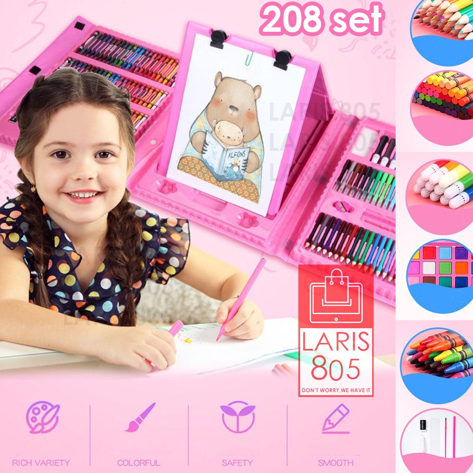 

Sentuhan Personal Crayon 28 set Crayon 15 set Crayon Art Set Koper Perlengkapan Mewarnai Anak Anak