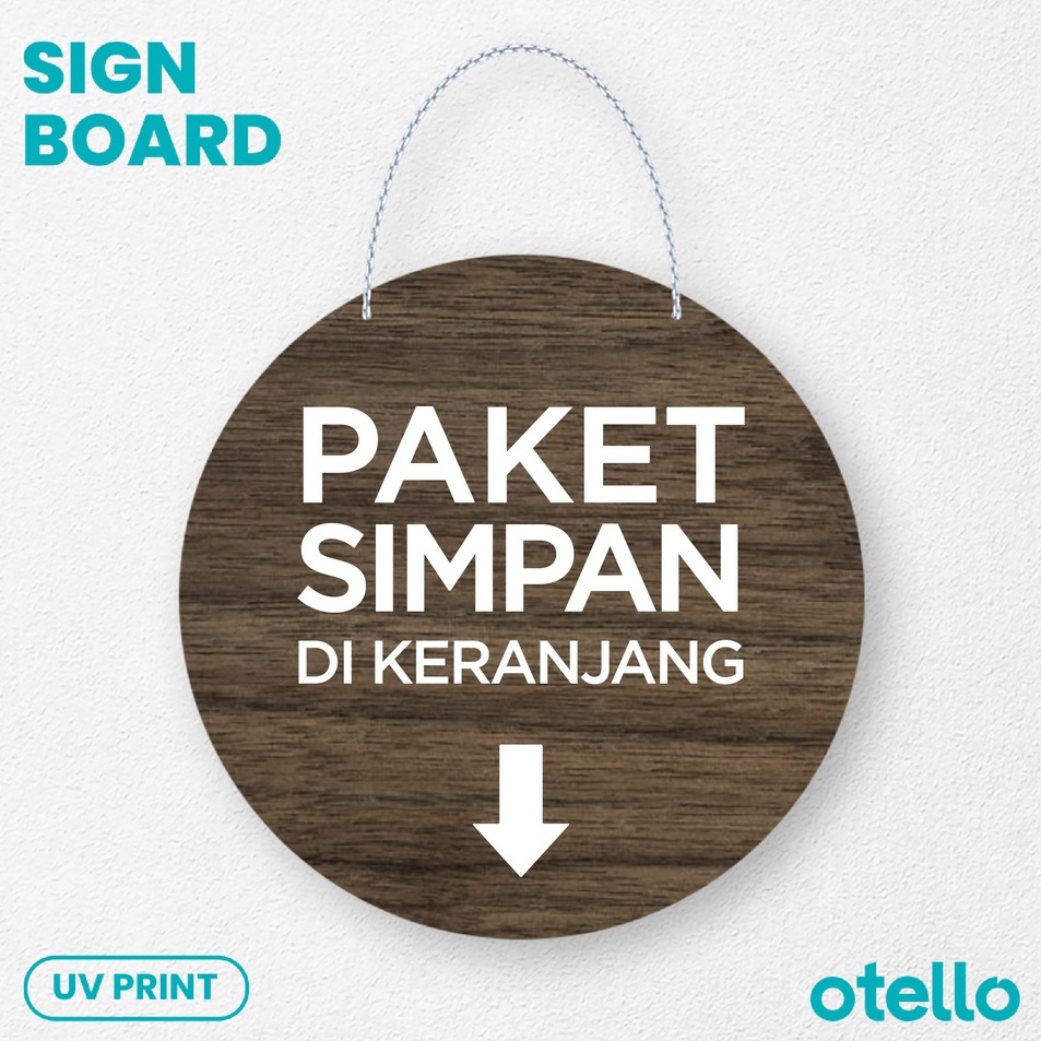 

Otello Label Tulisan Paket Simpan di Keranjang Signage Kayu Wooden Papan Gantung Sign Board