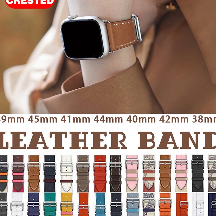 Terlaris Leather Strap Band for Watch Ultra 2 Ultra 49mm 9 8 7 45mm 41mm 6 SE 44mm 4mm 38mm 42mm Sin
