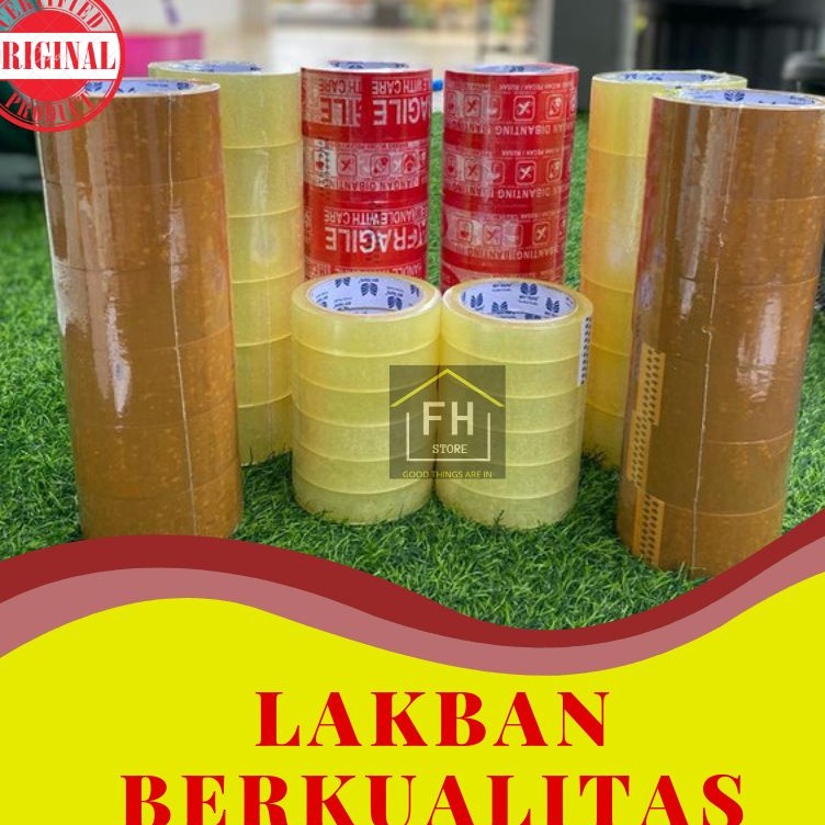 

Ramah Lingkungan Lakban BeningCoklat2 INCH 45 MMx9 YARD Harga SLOP6 Pcs